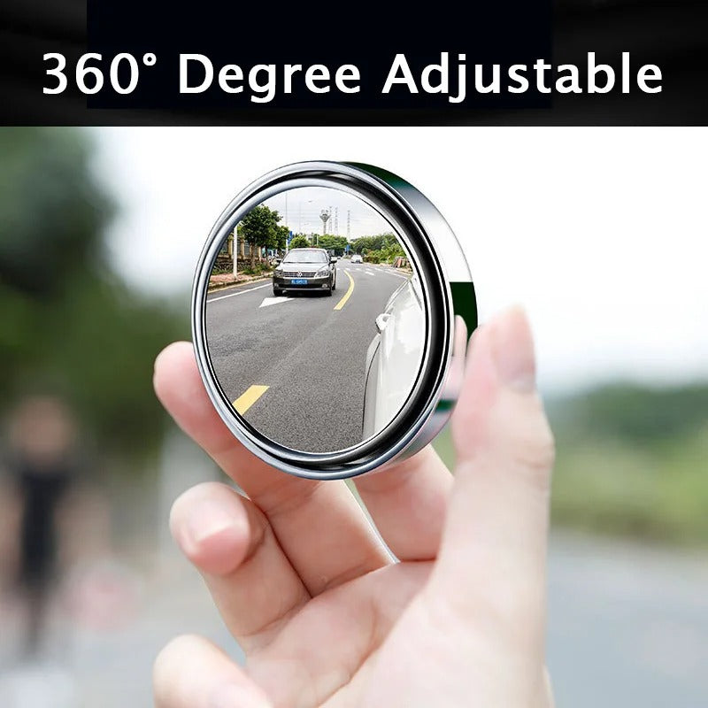 Convex Blind Spot Mirror with 360 Degree Rotation and Suction Cup Mount All Vera Mart