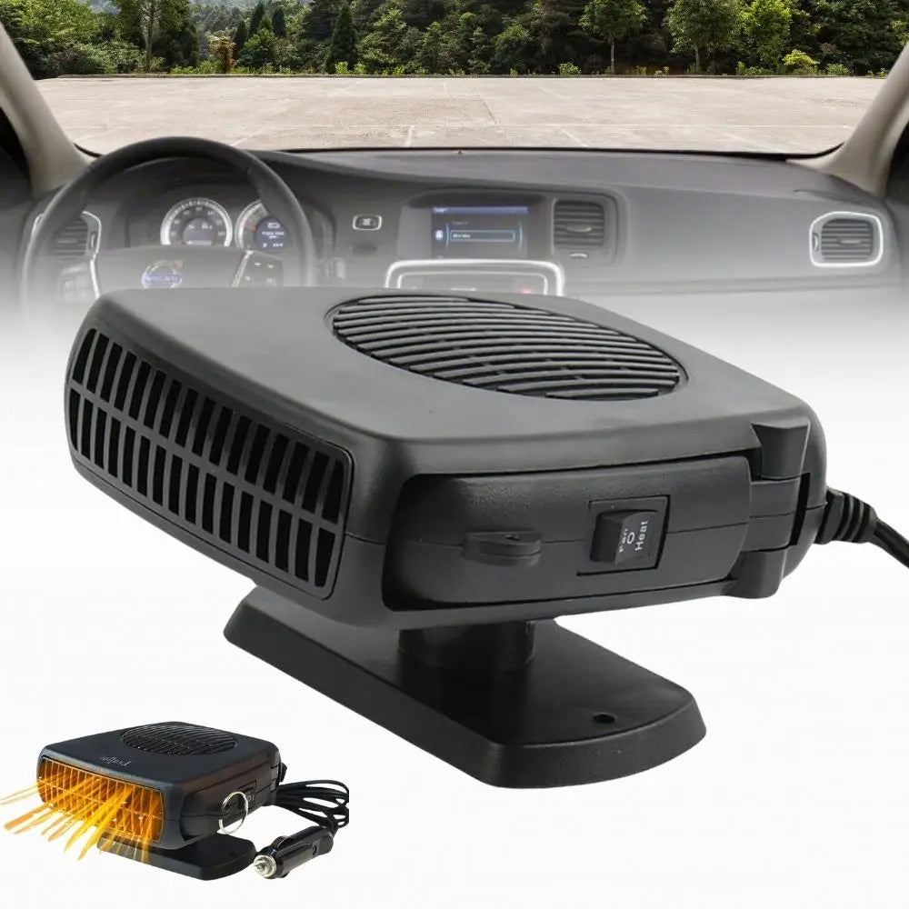 12V Car Heater with Ceramic Heating and Dual Fan Modes, Compact Portable Design All Vera Mart