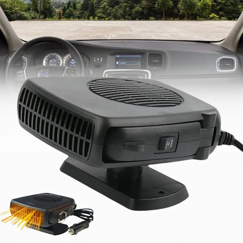 12V Car Heater with Ceramic Heating and Dual Fan Modes, Compact Portable Design All Vera Mart