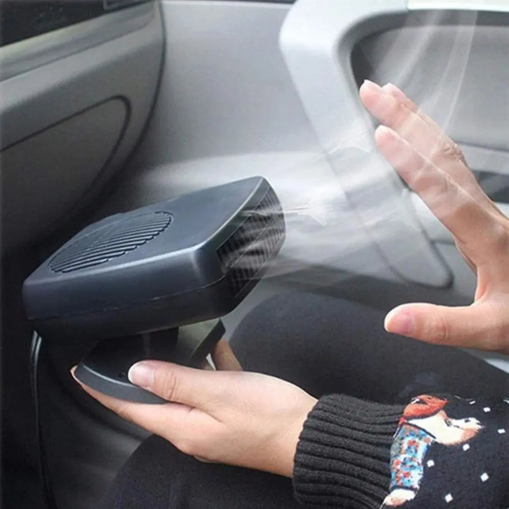 12V Car Heater with Ceramic Heating and Dual Fan Modes, Compact Portable Design All Vera Mart