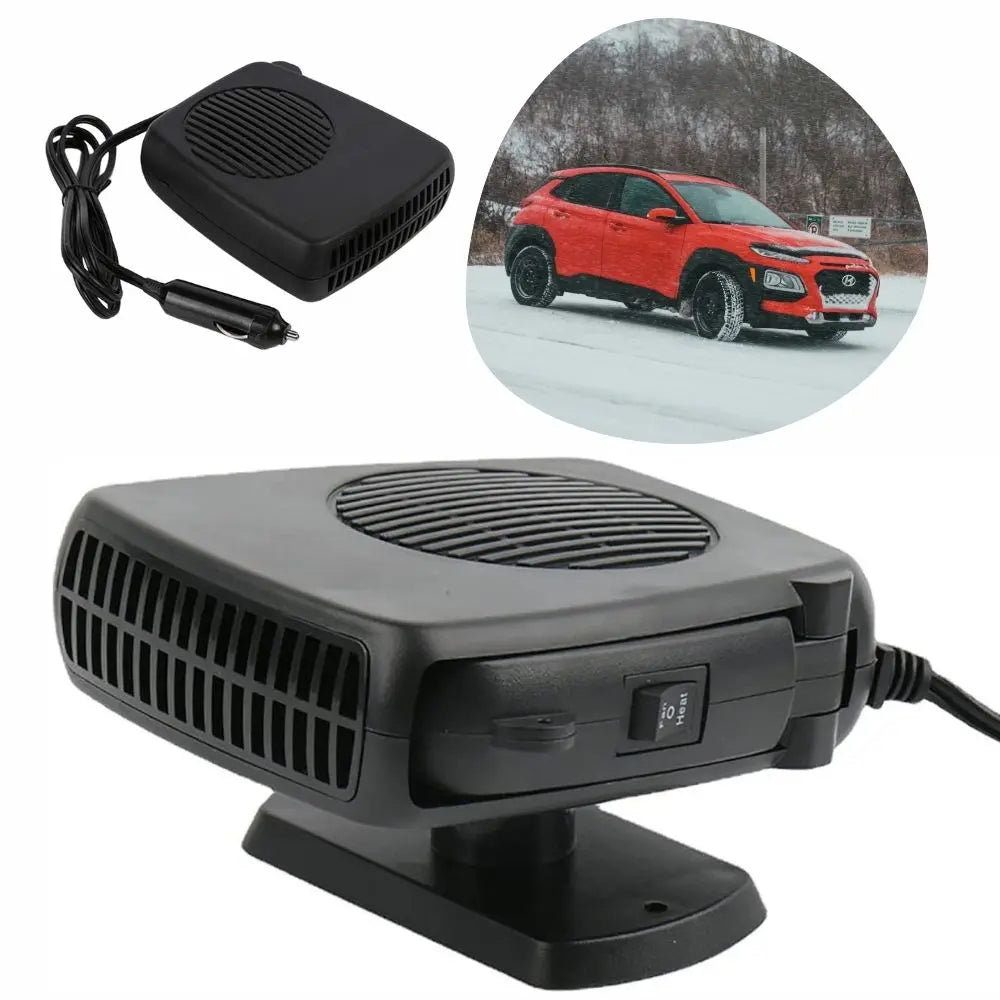 12V Car Heater with Ceramic Heating and Dual Fan Modes, Compact Portable Design All Vera Mart