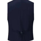 This men's slim fit double-breasted 3-piece suit with waistcoat is ideal for any formal occasion.