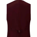 A premium slim fit double-breasted 3-piece suit with waistcoat, designed for the modern man.