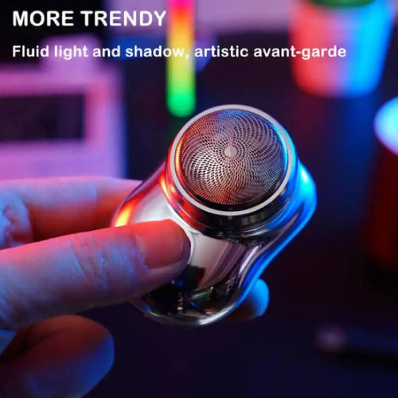 Mini Electric Shaver with 6-Blade Foil and USB Fast Charge for Travel, Waterproof Aluminum All Vera Mart