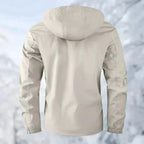 Men's Rain Jacket with Breathable Membrane and Removable Hood, Zippered Pockets All Vera Mart