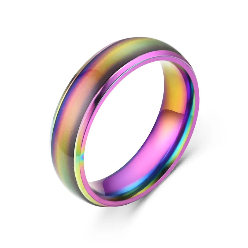 Color Changing Mood Ring with Thermochromic Crystal Layer and Seven Color Shifts All Vera Mart