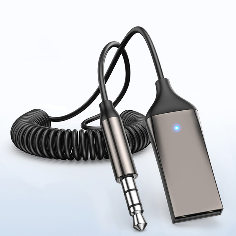 Wireless Car Aux Adapter with Hands Free Calling and Dual Device Connection All Vera Mart