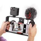 Mobile Phone Video Rig with Cold Shoe Mounts and Ergonomic Handle All Vera Mart