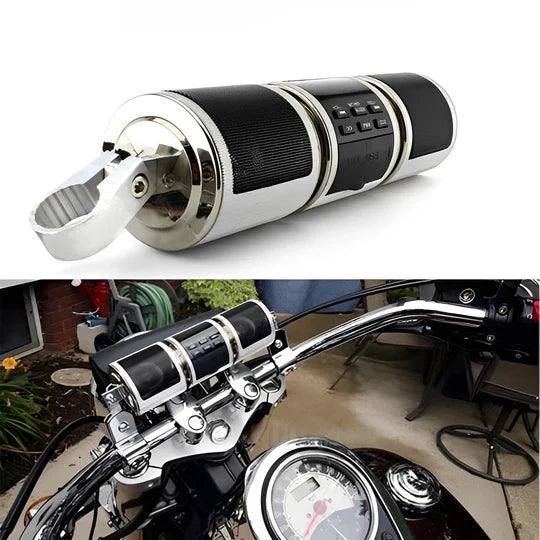 Handlebar Speaker System with Wireless Streaming and FM Radio for Motorcycles All Vera Mart