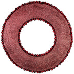 Glitter Red Berry Christmas Wreath with Two Tone Berries 20 Inch Unlit