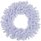 Small White Spruce Christmas Wreath with Bendable Frame 20 Inch Unlit