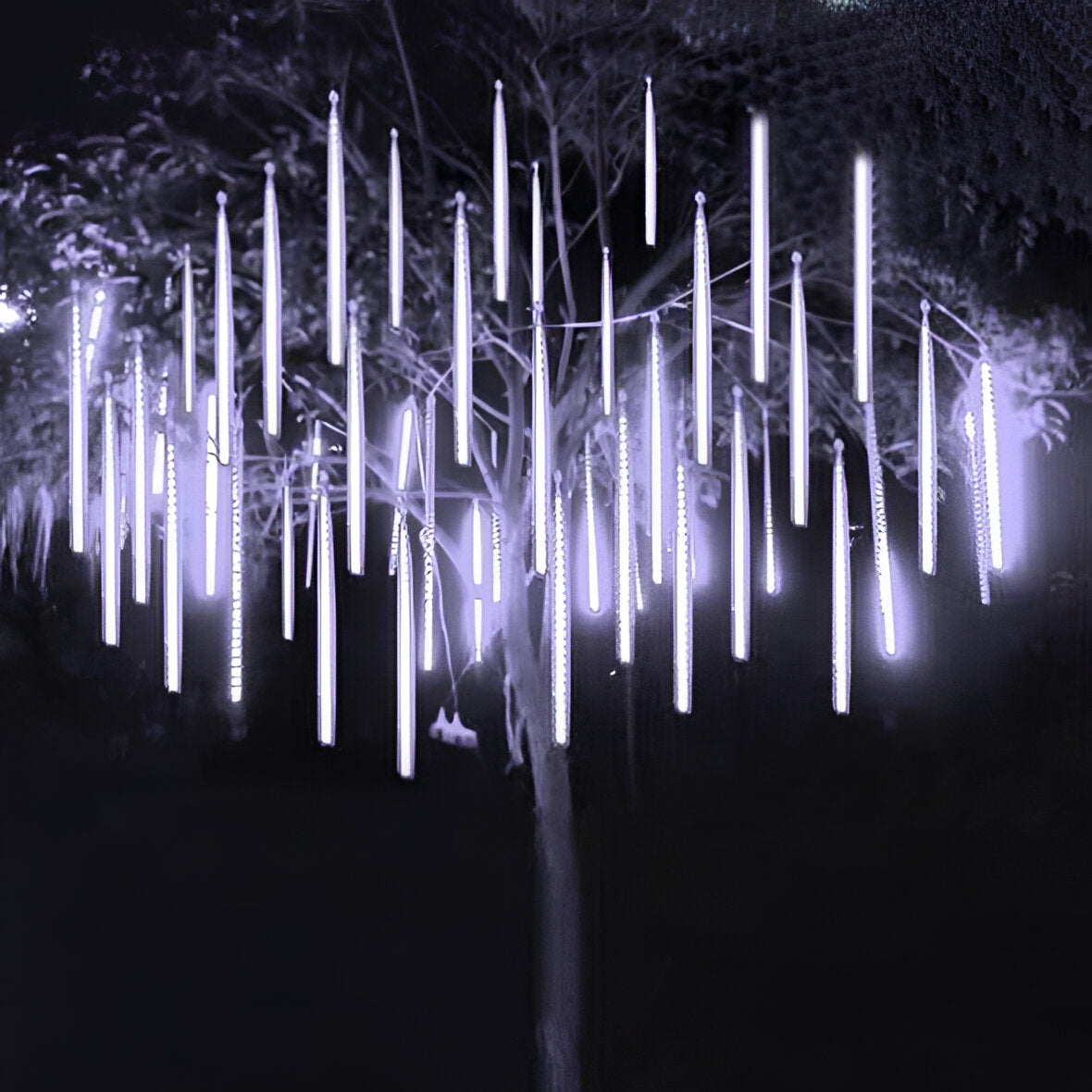 LED Cascade Garland Lights with Sequential Pattern, 8 Strands 30cm All Vera Mart