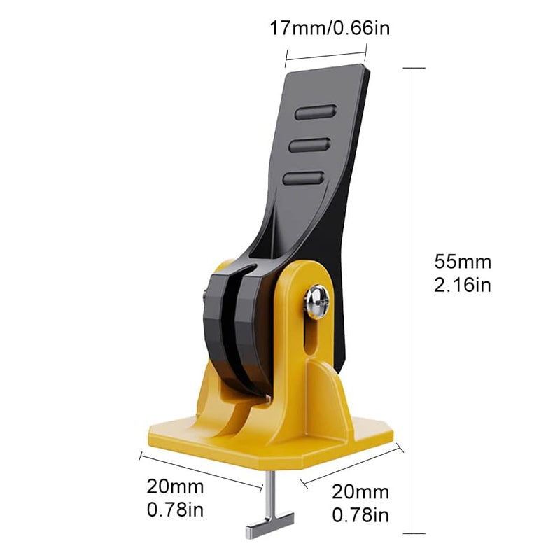 Tile Leveling Clips with Wedge Locking System and Removal Tool, 2mm Spacing All Vera Mart