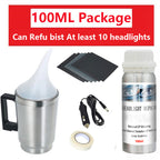 Headlight Vapor Restoration System with Heat Activated Cup and Six Grade Sanding All Vera Mart