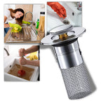 Sink Drain Stopper with Stainless Steel Mesh and Silicone Seal, Odor Blocking All Vera Mart