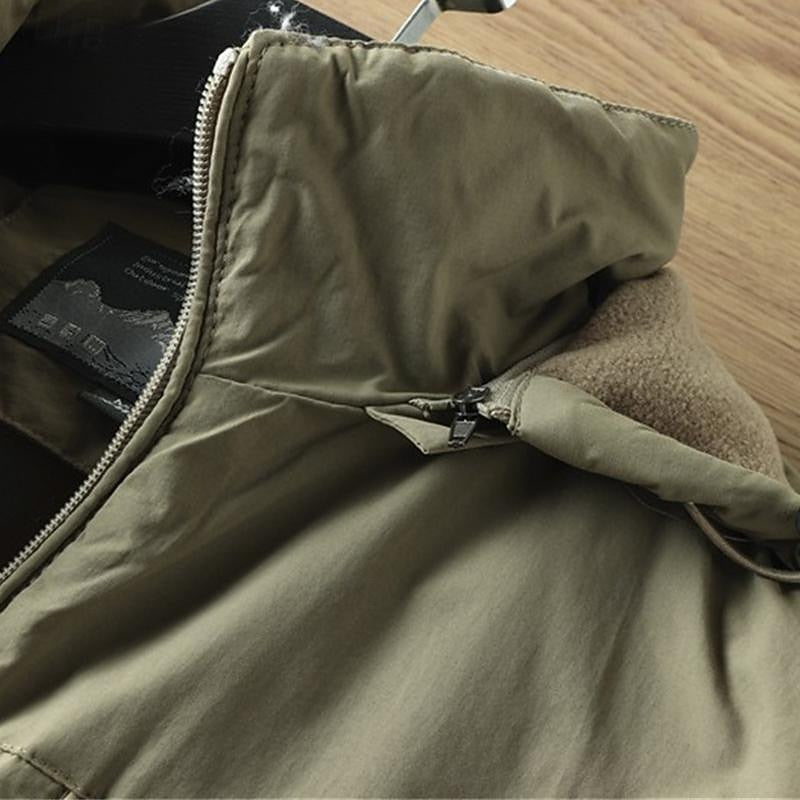 Hooded Jacket with Insulated Lining and Wind Resistant Shell All Vera Mart