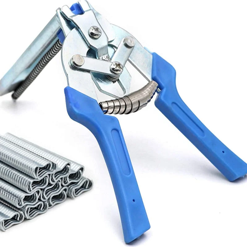 Cage Clip Plier Tool with Spring Loaded Magazine and Ergonomic Grip All Vera Mart