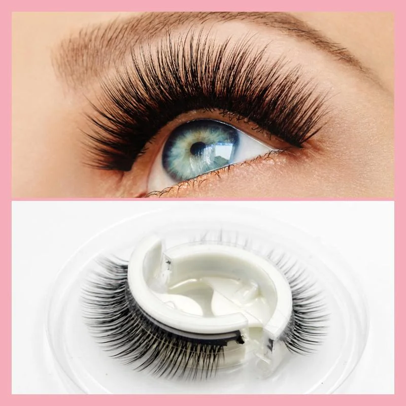 Reusable Synthetic Eyelashes with Pre-Applied Adhesive Band and Replacement Strips All Vera Mart