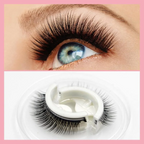 Reusable Synthetic Eyelashes with Pre-Applied Adhesive Band and Replacement Strips All Vera Mart