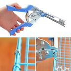 Cage Clip Plier Tool with Spring Loaded Magazine and Ergonomic Grip All Vera Mart