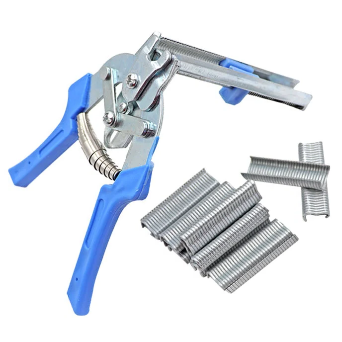 Cage Clip Plier Tool with Spring Loaded Magazine and Ergonomic Grip All Vera Mart