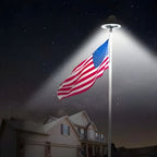 LED Flagpole Top Light with Solar Panel and Automatic Dusk Sensor All Vera Mart