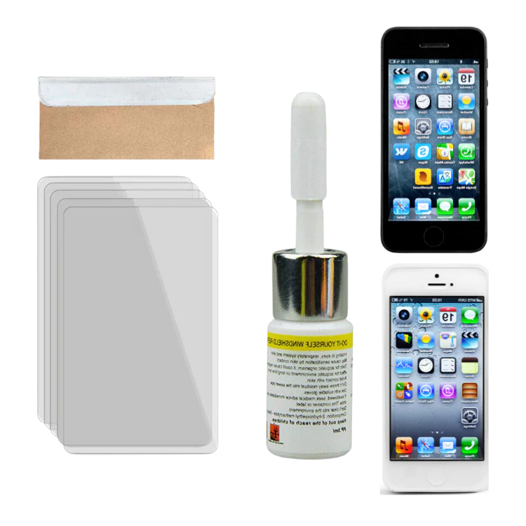 Mobile Screen Crack Repair Kit with Liquid Resin and Vacuum Air Removal All Vera Mart