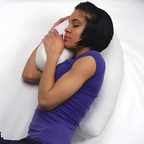 Side Sleeper Pillow with Ear Hole Cutout and Spine Support, Machine Washable All Vera Mart