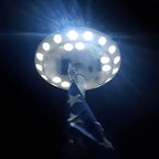 LED Flagpole Top Light with Solar Panel and Automatic Dusk Sensor All Vera Mart
