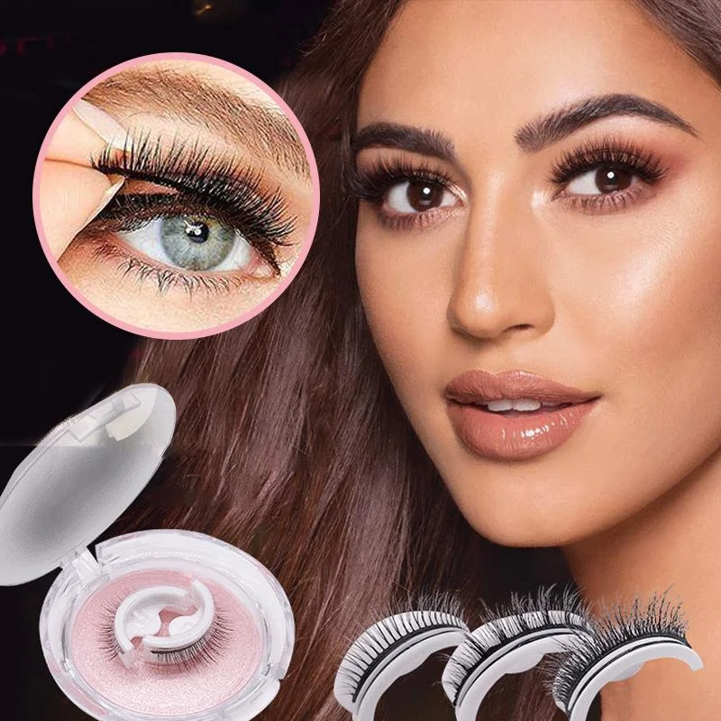 Reusable Synthetic Eyelashes with Pre-Applied Adhesive Band and Replacement Strips All Vera Mart