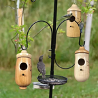Hummingbird Nesting House with Wood Grain Finish and Hanging Hook All Vera Mart