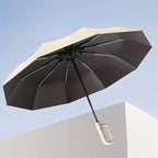 Compact Umbrella with Reinforced Wind-Resistant Frame and One-Touch Open, Carry Sleeve All Vera Mart