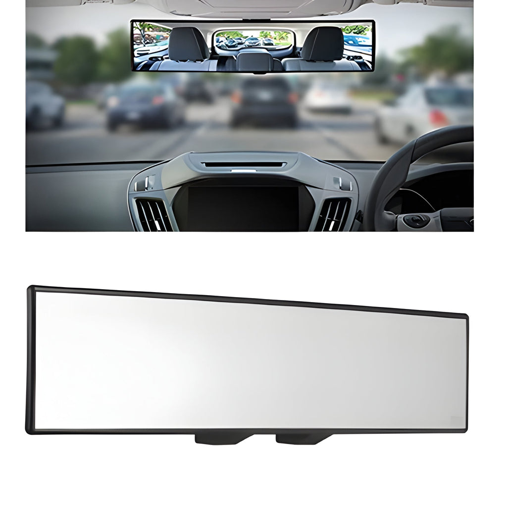 Convex Rearview Mirror with Clip On Rubber Clamps and Wide Angle View All Vera Mart