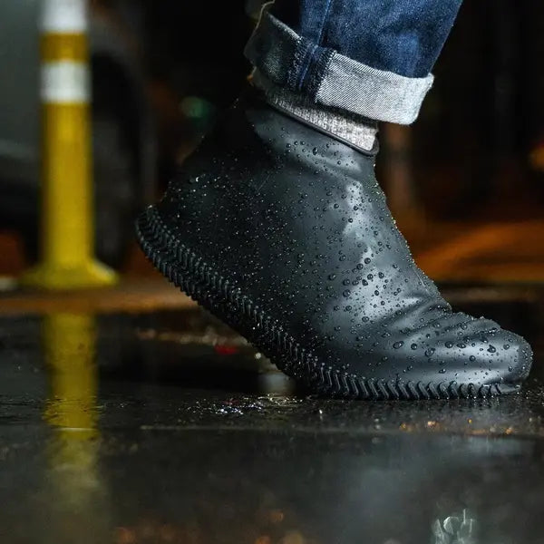 Waterproof Shoe Covers with Non-Slip Tread and Puncture-Resistant Silicone, Packable All Vera Mart