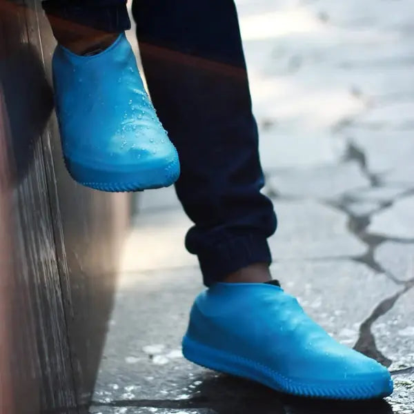 Waterproof Shoe Covers with Non-Slip Tread and Puncture-Resistant Silicone, Packable All Vera Mart
