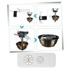 Ceiling Fan and Light Remote Control with 65 Foot Range and Dual Speed Settings All Vera Mart