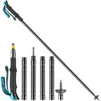 Modular Trekking Pole with Integrated Carbon Steel Tools and Adjustable Length All Vera Mart
