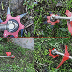 Steel Trimmer Head with Six Manganese Blades and 9.06 Inch Cutting Diameter All Vera Mart