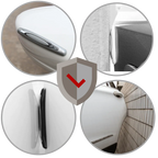 Adhesive Car Door Protection Strips with Impact Absorption, 4-Pack All Vera Mart