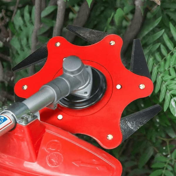 Steel Trimmer Head with Six Manganese Blades and 9.06 Inch Cutting Diameter All Vera Mart
