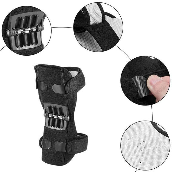 Knee Support Pads with Spring Mechanism and Adjustable Straps for Squats All Vera Mart