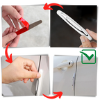 Adhesive Car Door Protection Strips with Impact Absorption, 4-Pack All Vera Mart