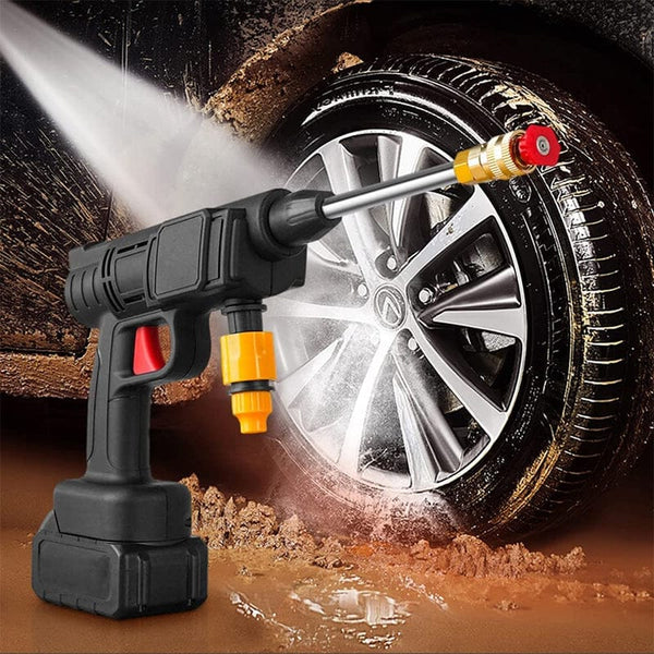 Rechargeable Water Spray Gun with 22 Bar Pressure and Dual Nozzles for Cars All Vera Mart