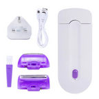 Cordless Epilator with Dual Interchangeable Heads and 60-Minute Runtime All Vera Mart