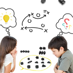 Magnetic Strategy Game with Adjustable Rope Boundary and Portable Storage Bag, Ages 6+ All Vera Mart