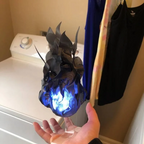 LED Fireball Prop with Floating Illusion Effect and Two-Tone Design All Vera Mart