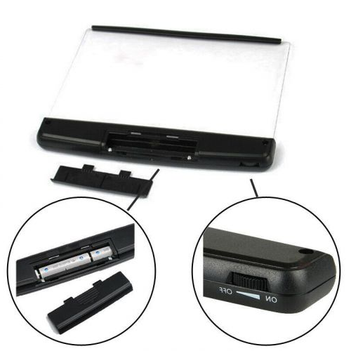Portable Book Light with Adjustable Brightness and Battery Power All Vera Mart