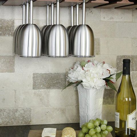 Double Wall Stainless Steel Wine Cup with Leak Resistant Lid and Condensation Blocking All Vera Mart