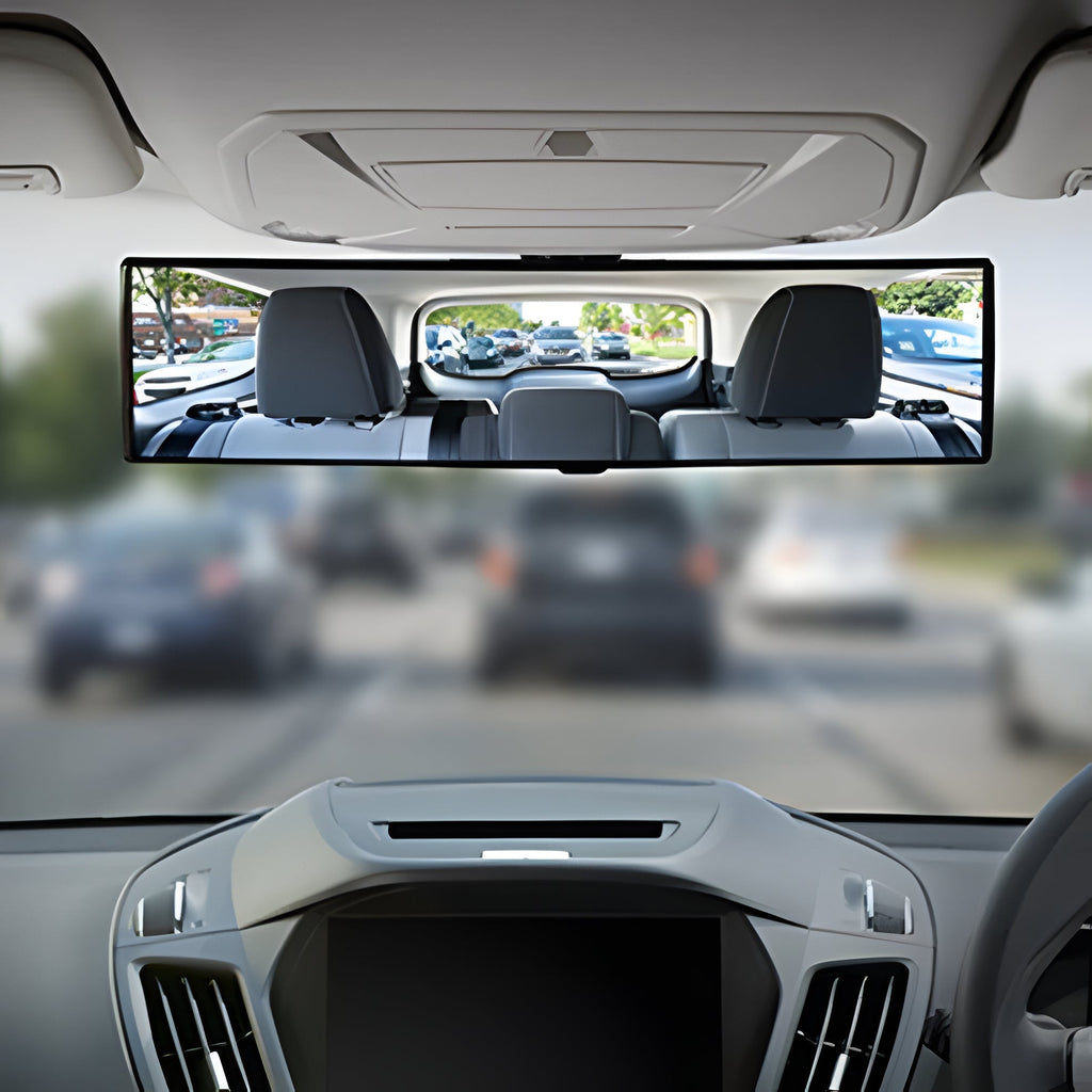 Convex Rearview Mirror with Clip On Rubber Clamps and Wide Angle View All Vera Mart