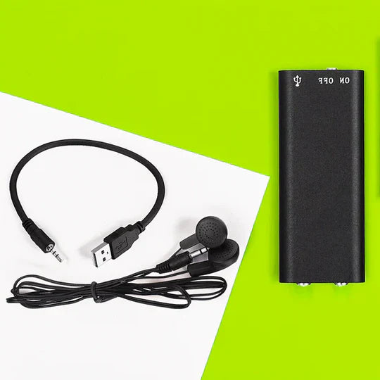 Voice Activated Audio Recorder with Built-In Microphone for Desktop and Laptop All Vera Mart